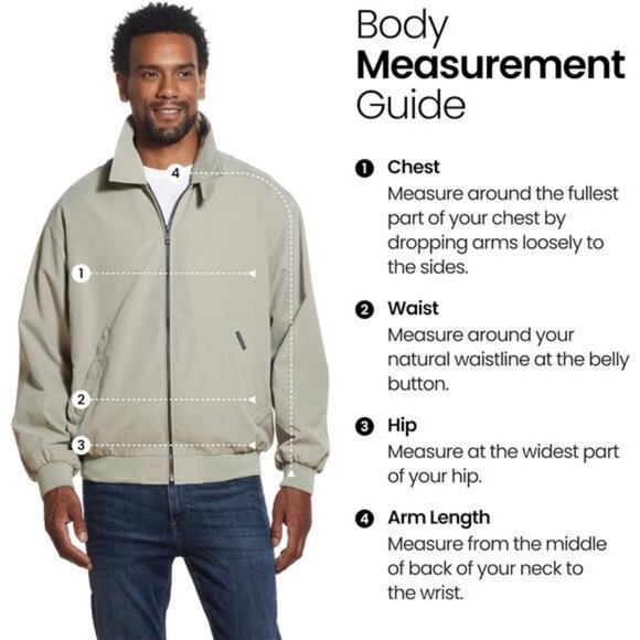 Weatherproof Men's Golf Jacket - Lightweight Windbreaker, Water-Resistant - Picture 6 of 7